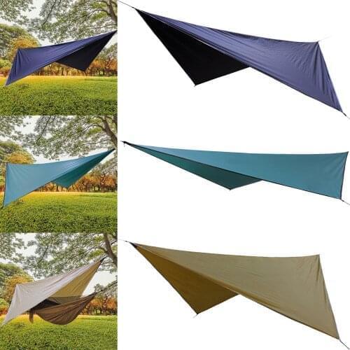 Outdoor Awning Tent Shelter Hammock Sky Curtain Waterproof Sunscreen Camping Tarp For Camping Accessories 360 X 290cm