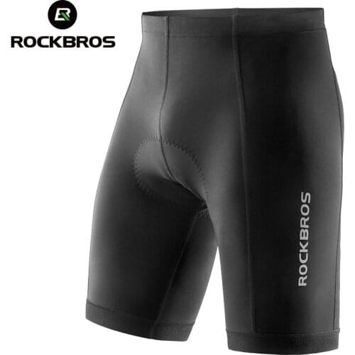 ROCKBROS Bicycle Shorts Cycling Shorts Breathable Tights Reflective Anti-Slip Bike Trousers Shockproof Sponge Pad Bike Shorts