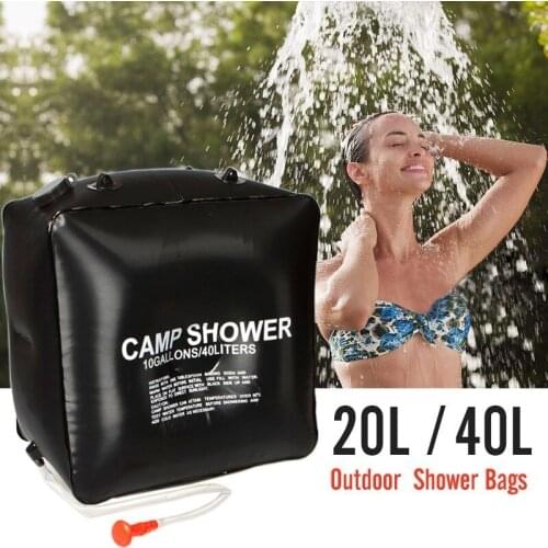40L High Capacity Water Bags Fold PVC Outdoor Portable Shower Bag Camping Hiking Solar Heated Shower Bag Wonderful Travel Kits