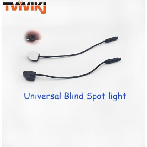 1 pair Yellow/Red car Universal Blind Spot light after market BSD BSA side door mirror wing accessories Rearview glass lens