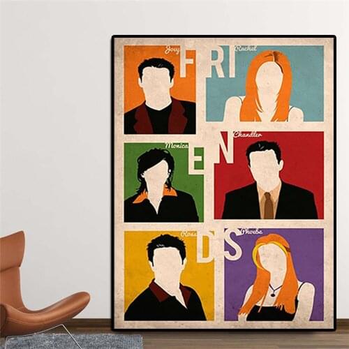 Friends Poster TV Show Print Central Perk Paintings On Canvas Modern Art Decorative Wall Pictures Home Decoration