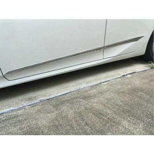 KOUVI ABS Chrome Trim For Toyota Prius PHV 2017 2018 Accessories Side Door Car Body Molding Cover 4pcs/set