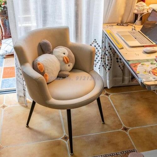 Computer chair home comfortable sedentary bedroom study study desk writing backrest comb makeup office sofa swivel chair