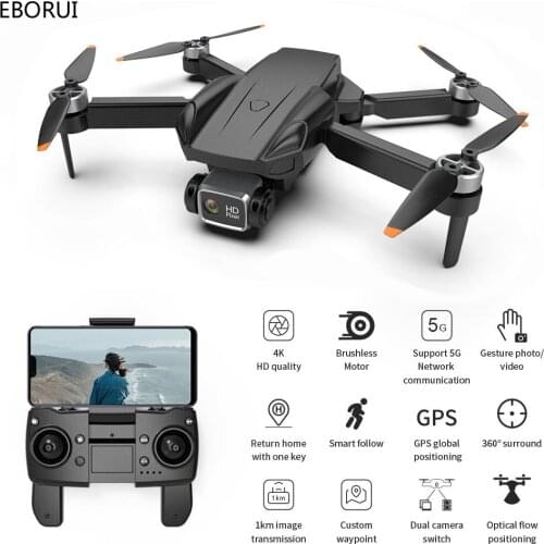 JJRC G21 GPS Drone Brushless 5G WiFi FPV 4K HD Camera GPS Return Dual Camers Optical Flow Foldable RC Drone Quadcopter Toy RTF