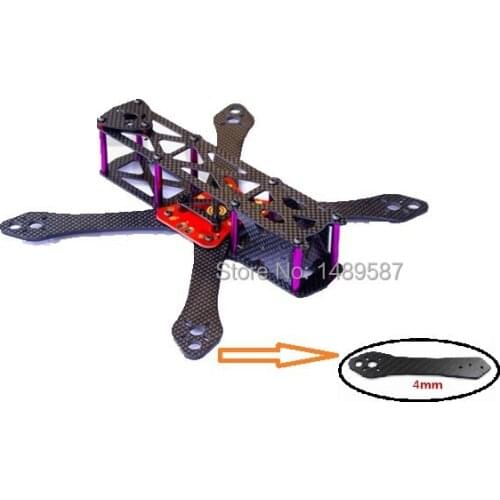 Martian Carbon Fiber FPV Drone Racing w/ 4mm Replacement ArmS190mm 230mm 255mm Frame kit w/ PDB Board For QAV210