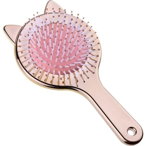Cat Ear Air Cushion Comb Girl Cute Air Bag Massage Comb Portable Pink Girl