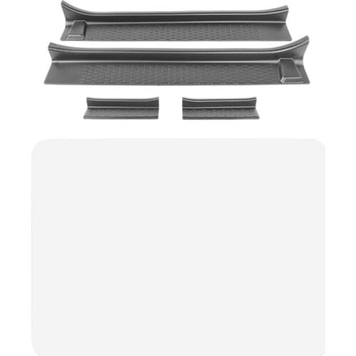 Media Center Protective Film for 2018 Jeep Wrangler Jl U-Connect & Front Entry Guards Door Sill Plate Protectors