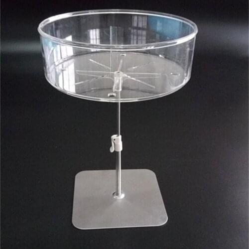 Supermarket foretaste container stand desktop one layer tray food box holder display rack stand Sample container