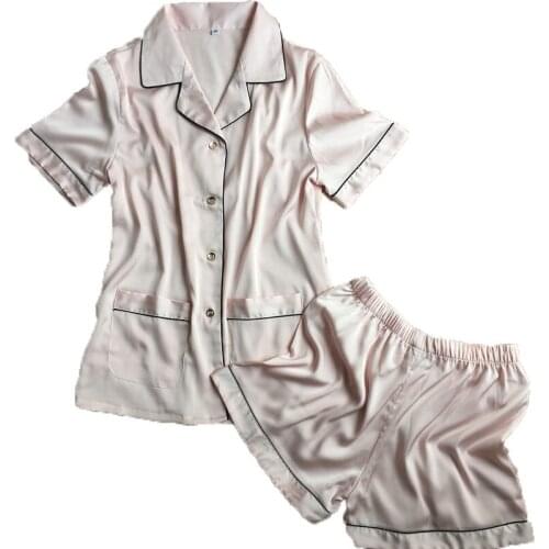 Japanese Short Sleeve Summer Pajamas Set Free Shipping 2016 Short Pants + Tops Two Pieces Nightwear Home Wear Loose Sleepwear