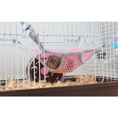 Small Pets Casual Hammock High-quality Double Layer Mesh Breathable Comfortable Pet Bed Hamster Squirrel Durable Pet Supplies