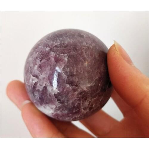 Natural Ziyun Mother Crystal Purple Mica Balls Ornaments Crystal Mineral Specimen Spheres For Home Decorations