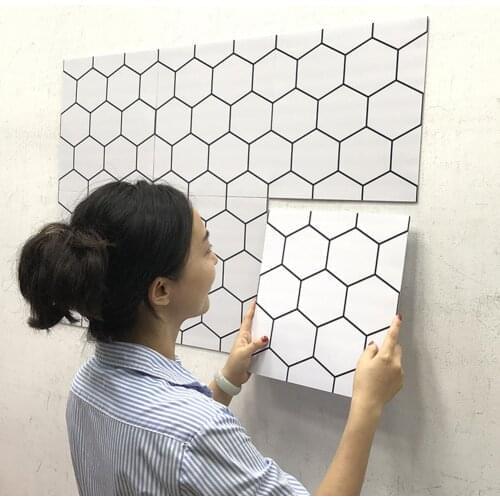 3D Self -Adhesive PVC Wall Sticker Tiles Mosaic StickersAnti-Oil Grease Proofing Heat Proof For Kitchen Bathroom Home Decor