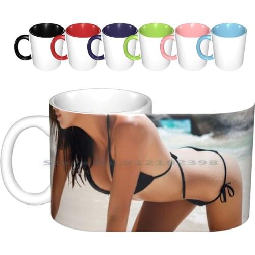 Sexy Young Woman In Black Bikini Ceramic Mugs Coffee Cups Milk Tea Mug Naughty Sex Sexy Erotic Funny Xxx Adult Ass Babe Boobs