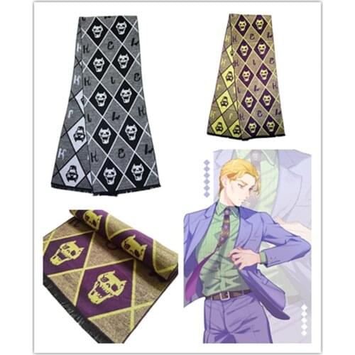 Anime JoJos Bizarre Adventure KILLER QUEEN Cosplay Costume Scarves Neckerchief Warm