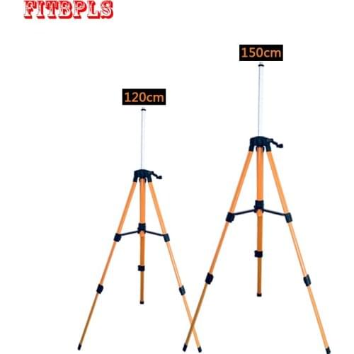 Aluminum Tripod Stand For Self leveling 1.2/1.5mfor Laser Level Tripod Adjustable Height Thicken