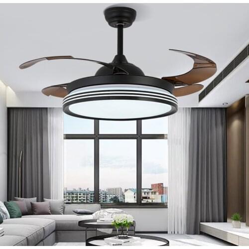 LED Ceiling Fan Classic Light Restaurant Simple Fan Light Mute with Led Light Household ABS Ceiling Fans with Lights