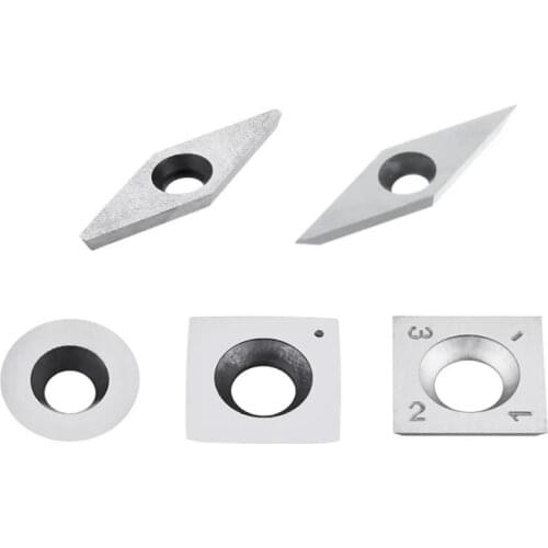 10pcs Wood 90HRC Hardness Carbide Insert Cutters For Wood Turning Tool Woodworking Lathe Tool