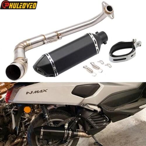 For Yamaha Nmax125 Nmax155 2015-2017 Motorcycle Exhaust Full System With Exhaust Muffler Escape Demper Link Pipe DB Killer
