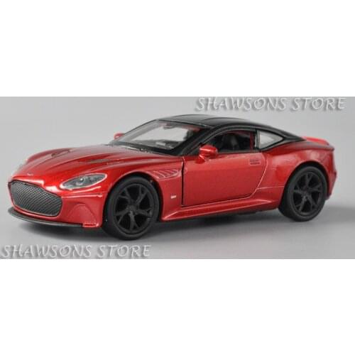Welly 1:36 Scale Diecast Metal Model Car Aston Martin DBS Superleggera Miniature Replica Pull Back Toy