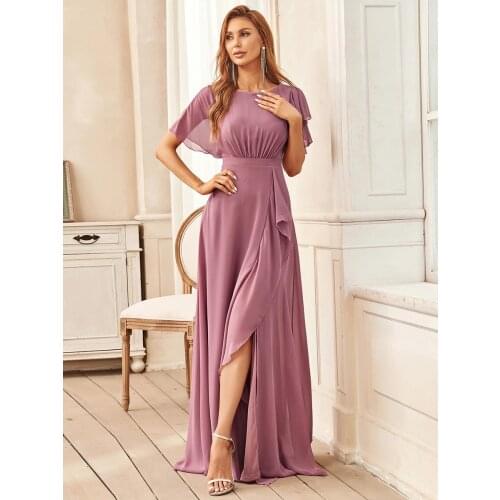 Boat Neck Straight Wholesale Mother of Bridesmaid Dresses