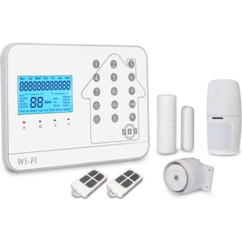 99 wireless Zones WiFi + GSM + PSTN alarm system