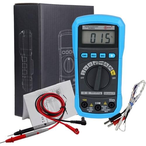 BSIDE Digital Multimeter ADM01 Multifunction AC/DC Voltage Current Temperature Resistance Capacitance Tester