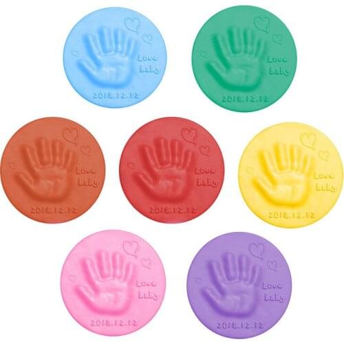 DIY Hand Print Footprint Fingerprint Compression Children Toys Baby Care Hand Foot Print Clay Soft Clay Fluffy Material 20g/bag