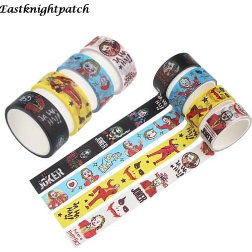 E2266 Horror Clown Washi Tape Paper DIY Planner Masking Tape Adhesive Tapes Stickers Stationery Tapes Decorative