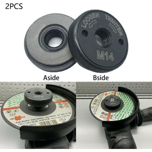 M14 Flange Nut 50mm Quick Releasing Clamping Nut Angle Grinder Clamping Nut 2pcs Fasteners For Angle Grinders Replancement Parts