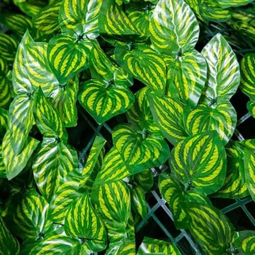 2PCS Artificial Plant Leaves Privacy Fence Wall Landscaping Garden Screening Trellis Hanging Leaves Garland Home Office Decor