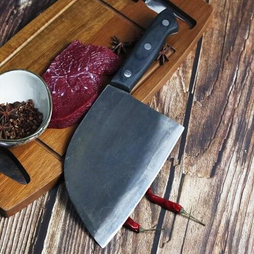 Artificial forged cleaver, high hardness and toughness, household Chinese kitchen chefs knife, high manganese steel
