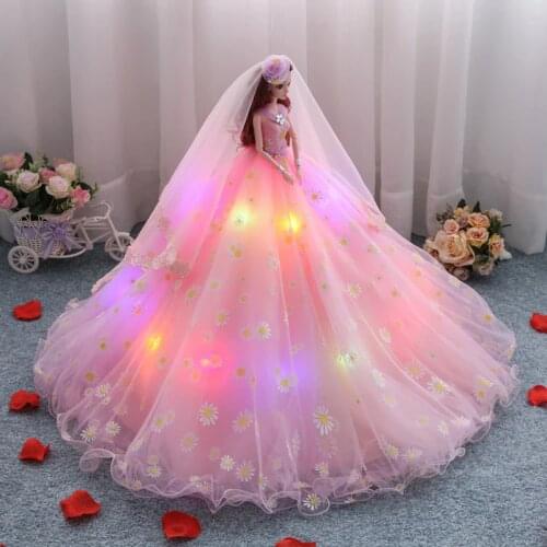 Wedding Lighting Princess Dolls Toys For Girls Handmade Lol Dolls Toys For Children Reborn Doll Toy Girl Wedding Gifts Birthday