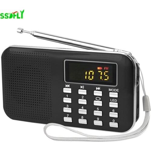 L-218 multifunctional mini radio, suitable for outdoor portable sports MP3 compatible card radio for the elderly