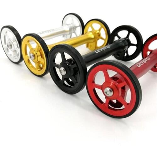 Litepro For Brompton Folding Bike Easy Wheel Aluminum Alloy Modified Portable Push Wheel CNC Ultra-light Palin Cart Wheel