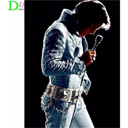 Marilyn Monroe Elvis 5D DIY Diamond Painting Famous Star Full Drill Square Diamond Embroidery Picture Of Rhinestone