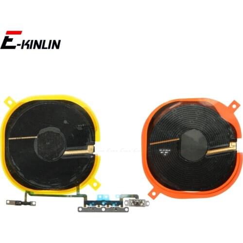 NFC With Volume Flex Cable For iPhone X XR XS 11 Pro Max Wireless Charging Charge Panel Coil