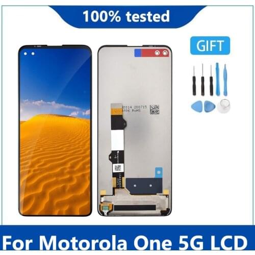 Original For Motorola Moto One 5G LCD Display Touch Screen Digitizar Assembly Replacement For Motorola Moto One 5G LCD