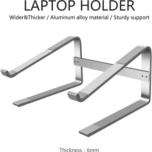 Aluminum Notebook Raiser Portable Laptop Table Stand portable cooler Non slip aluminum alloy laptop stand