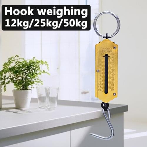 50kg Hand-Held Spring Mechanical Scale Luggage Scale Accurate Hanging Home Suitcase Durable Portable Travel Kitchen Accessories