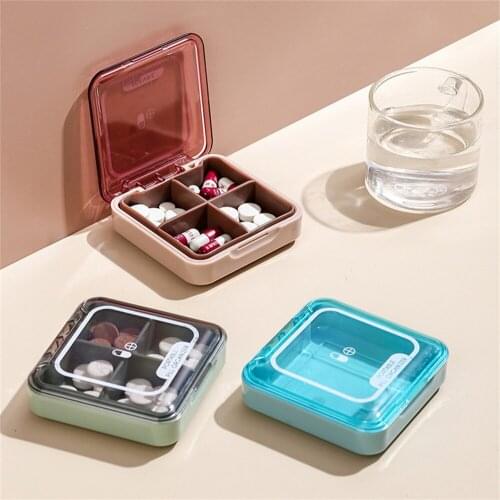 Portable Mini Pill Box Dispensed Pill Box For Outdoor Travel For One Week Plastic Portable Pill Storage Box Medical Kit