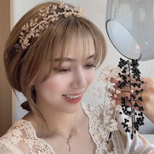 Girl Rhinestone Headbands Women Gem Stone Diamond Summer Hair Braid Crown Wrap Dropship Accessories Baroque Luxury Wholesale