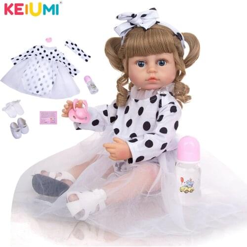 22 Inch Realistic Reborn Baby Full Silicone Body Baby Girl Vinyl Baby Toys Real Newborn Dolls Can Bath For Kids Playmates Gifts