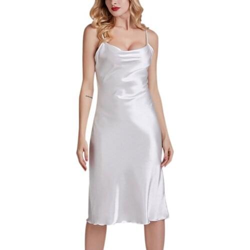 Женские атласные ночные сорочки ROPALIA China At AliExpress