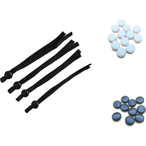 Cord Locks Silicone Toggles for Drawstrings Elastic Cord Adjuster Non Slip Stopper (200Pcs Mixed Packaging)