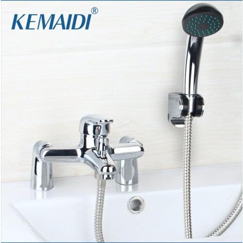 KEMAIDI Bathroom Shower Faucet Set Rainfall Bathtub Shower banho de banheira Mixer Brass Shower Bath with Hand Shower