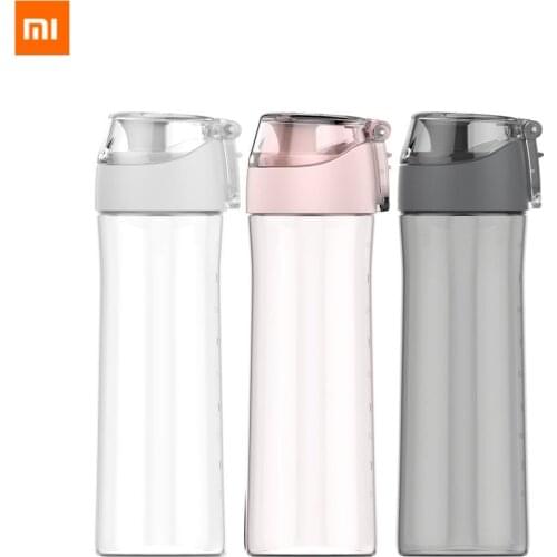 Xiaomi Youpin Fun Home Sports Cup 600ml Gym Drinking Bottle Tritan Cup Scale Cup High Temperature Anti-fall Bottle 3 Colors