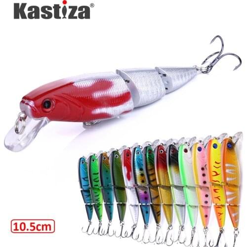 Swimbait Jointed Bait Hard Fishing Lures 10.5cm Black Minnow Wobbles Jig Lure Bass Pike Lure Multi Segments Isca Crankbait Pesca