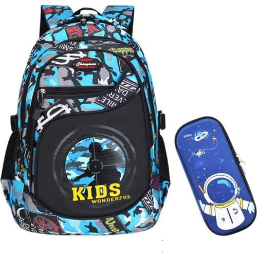 New Men Backpack For School Teenagers Boys Fashion Anime Waterproof Bookbag Elementary School Backpack Children Pencil Bag Kids
