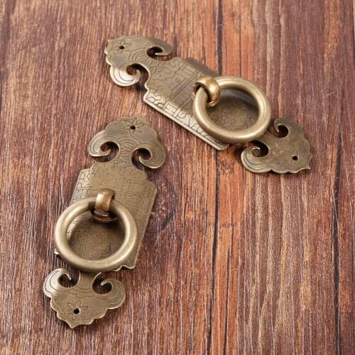 1 Pair Pull Handles for Drawer Cabinet Door Wooden Chest Box Bin Metal Drawer Pulls Handles Wardrobe Pulls Handles 9.9*3cm