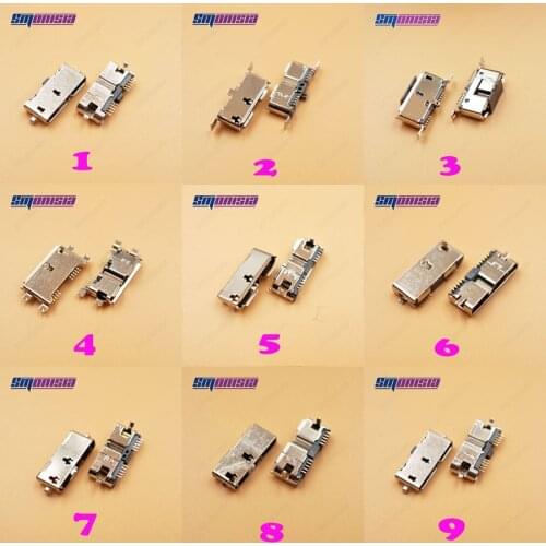 10Model 20pcs/lot Micro USB 3.0 female Connector SMT/DIP/ Vertical USB socket for laptop phone Micro 3.0 usb Port Plug